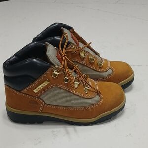Timberland Brown and Black Hiking Boots For Kids